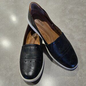 COB HILL "Bailee" Women's Laser Cut Leather Upper Slip On Loafers -  - Size 8M